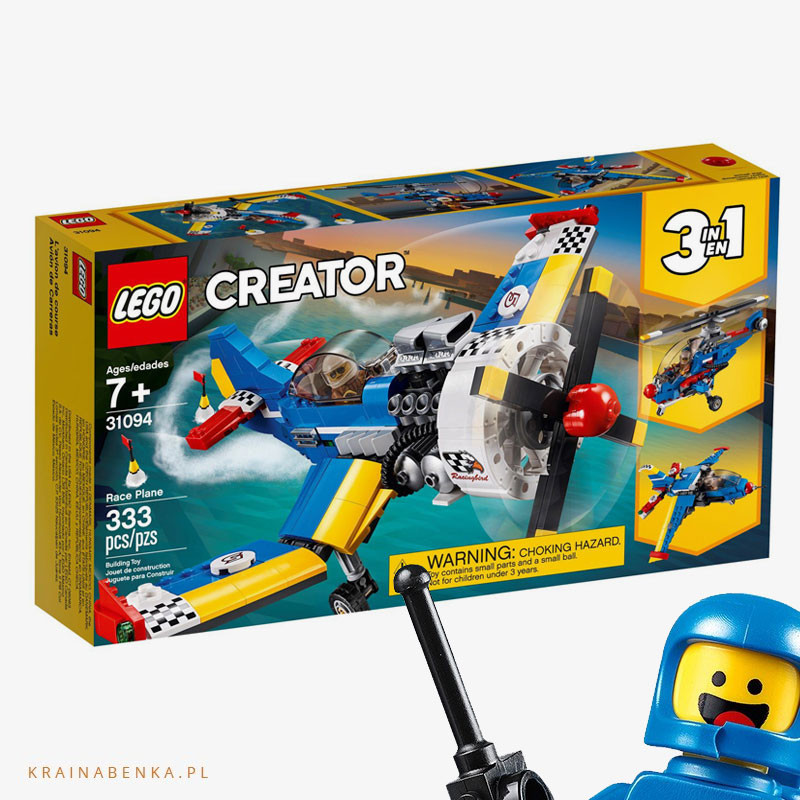 LEGO® 31094 Creator 3w1 - Samolot wyścigowy