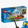 LEGO® 60254 City - Transporter łodzi wyścigowej